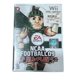 Nintendo Wii EA Sports NCAA Football 09 All Play Video Game Disc With Case OS